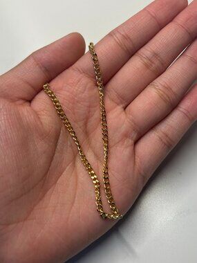 Evry Jewels Gold-Tone Chain Necklace Minimalist Everyday Stacking Layering